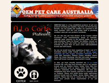 Tablet Screenshot of oempetcare.com